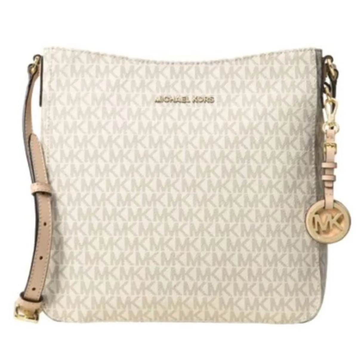 Michael Kors Jet Set Travel Large Messenger Bag Light Cream 35F8GTVM7B-litcrea