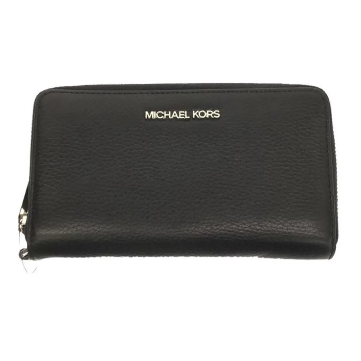 Michael Kors Jet Set Travel Large Flat Phone Case Leather Black 35S9STVE7L-001