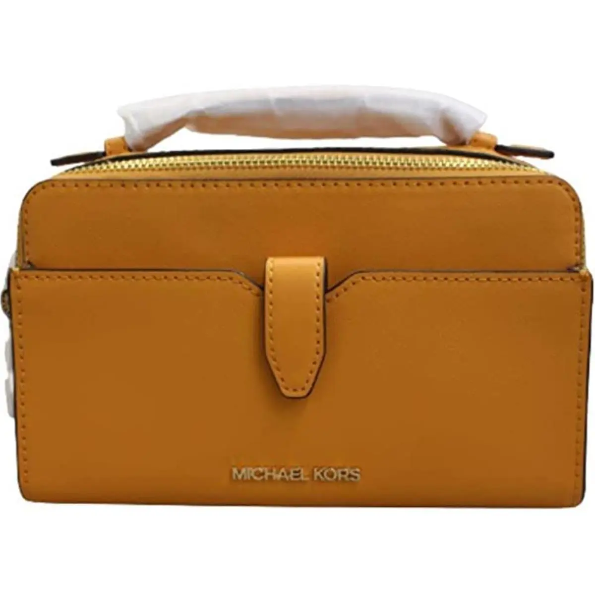 Michael Kors Medium Double Zip Phone Crossbody Honeycomb 35F2GTTC2L-honey