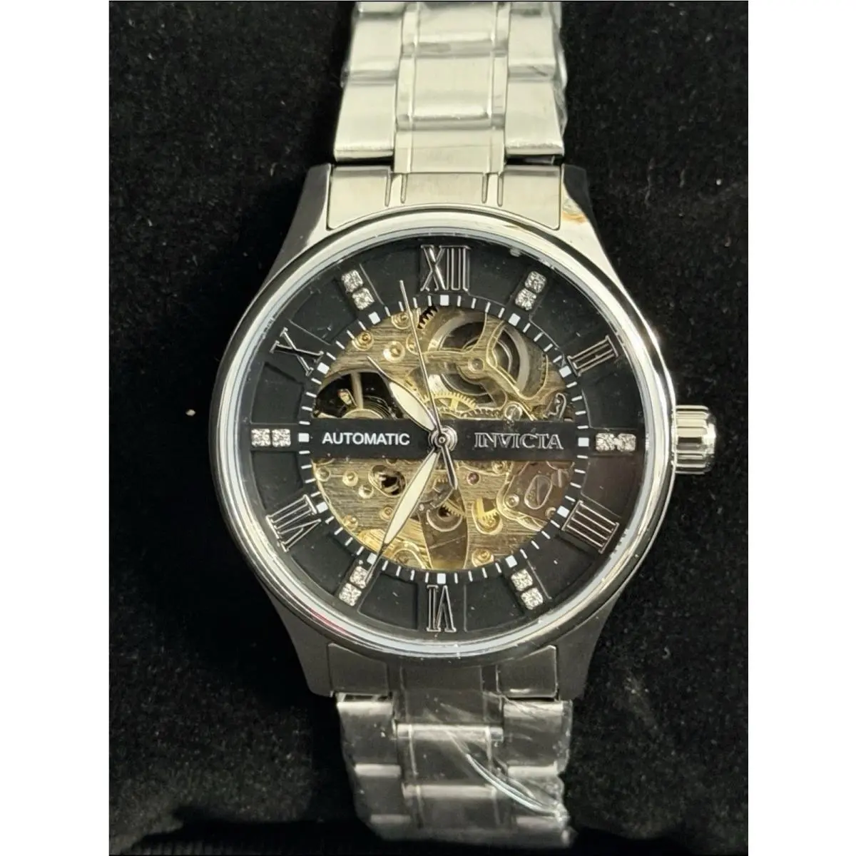 Invicta 69118 Objet D Art Automatic Watch w/ Skeleton Dial - 40mm Silver