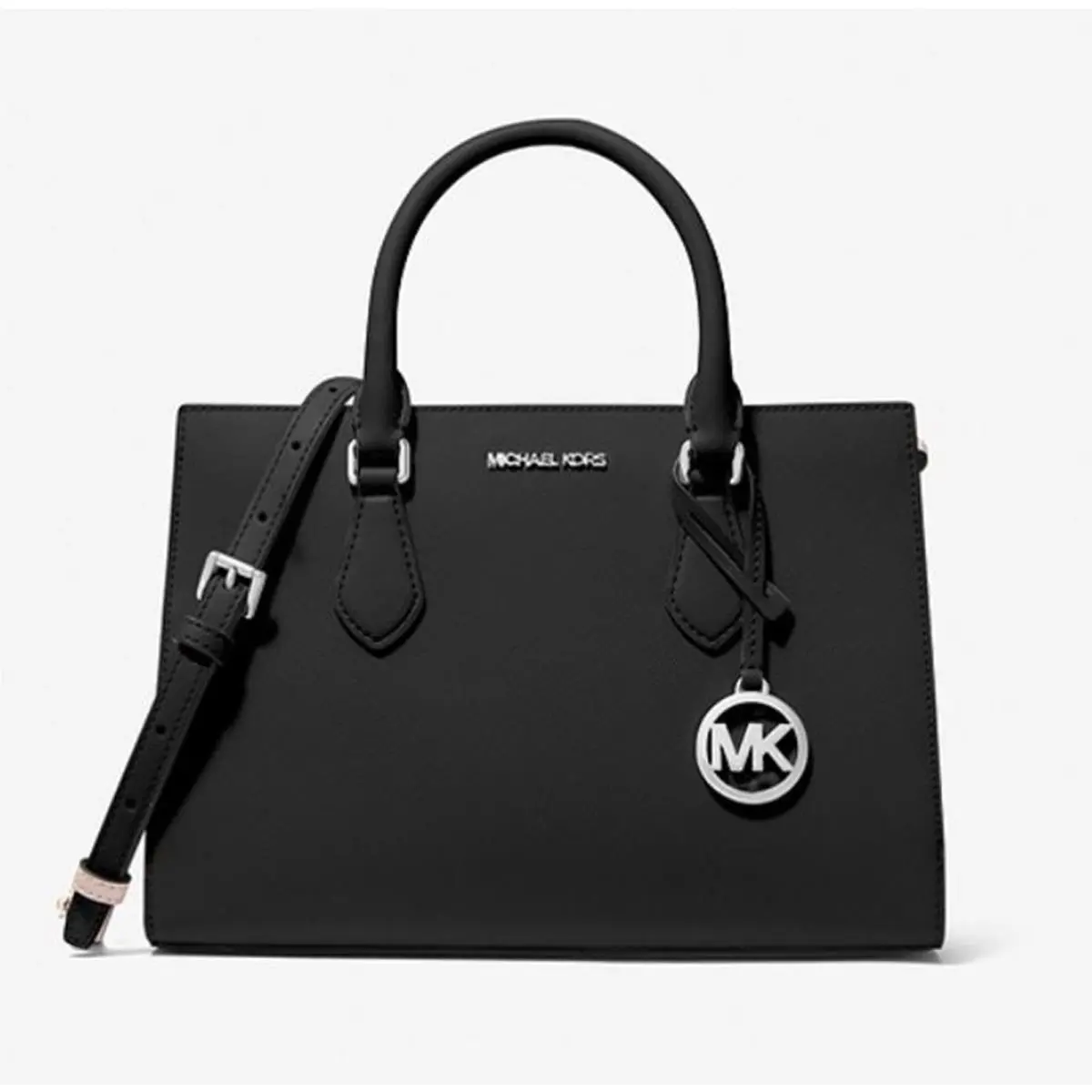 Michael Kors Handbag For Women Sheila Satchel Medium Black 35S3S6HS2L-001