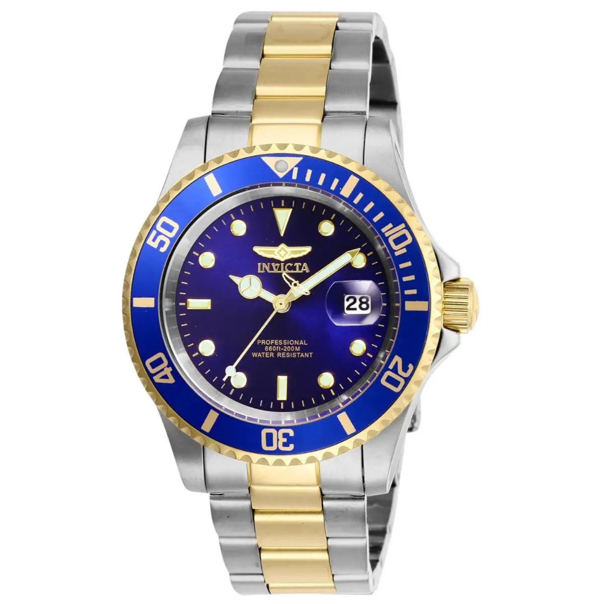 Invicta Pro Diver Men`s Watch - 40mm Steel Gold 26972