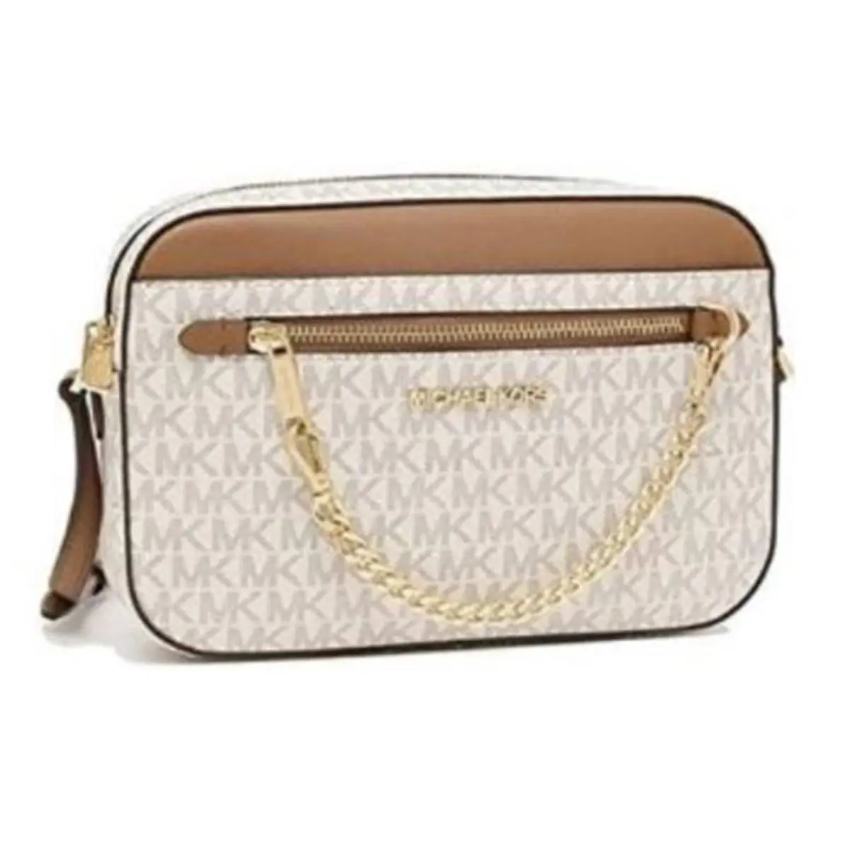 Michael Kors Jet Set Large Logo Crossbody Bag Vanilla 35S1GTTC9B-149
