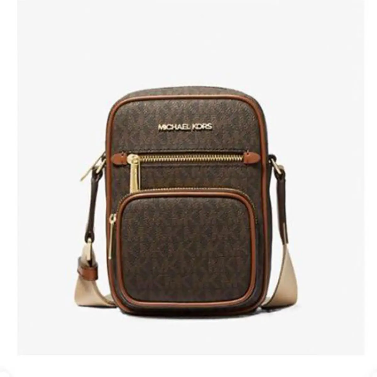 Jet Set Medium Pocket Crossbody Bag Brown 35T4GTTC6B-847 by Michael Kors