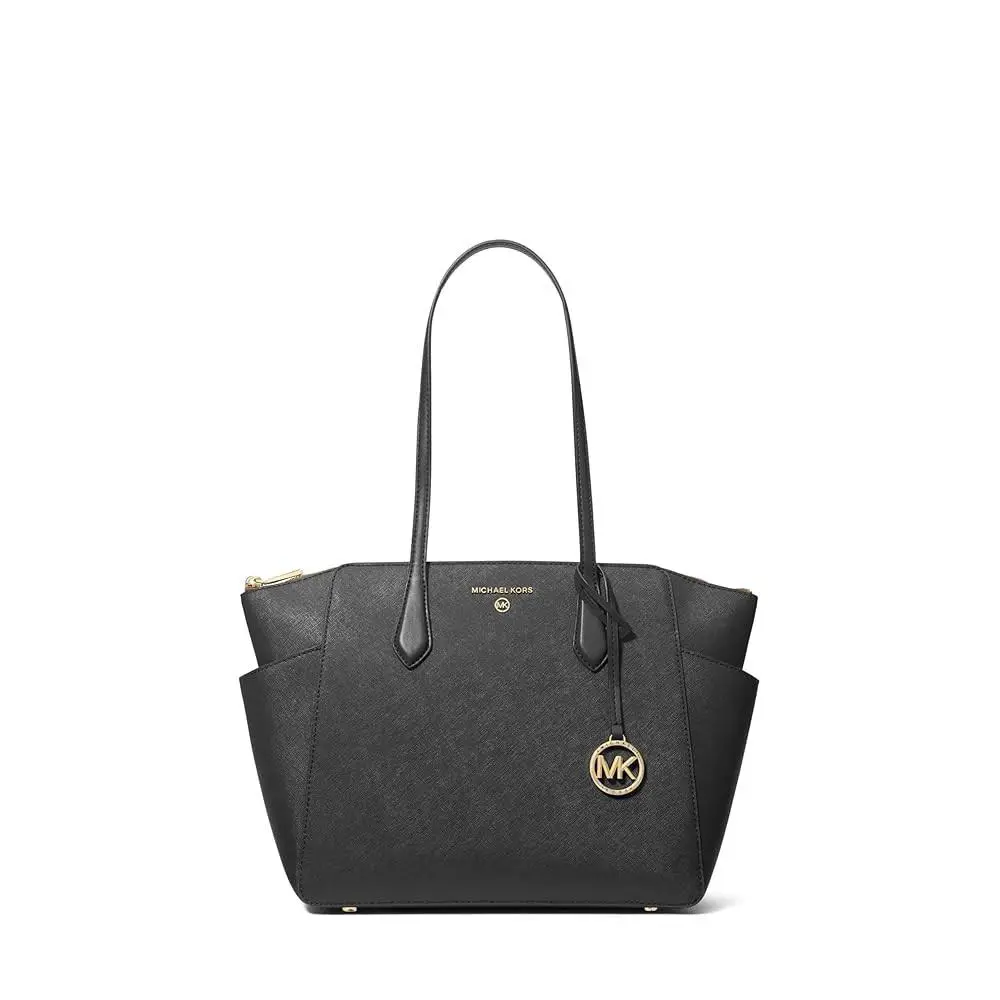 Michael Kors Marilyn Medium Saffiano Leather Tote Bag Black 30S2G6AT2L