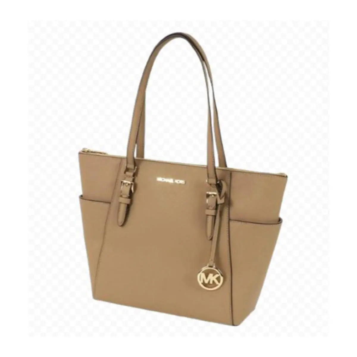 Michael Kors Charlotte Large Top Zip Tote Camel 35T0GCFT7L-222