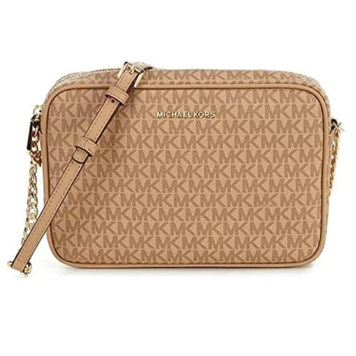 Jet Set Charm Large East/west Camera Crossbody Camel Multi One Size by Michael Kors