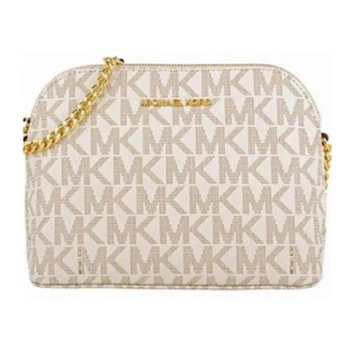 Michael Kors Large Dome Crossbody Vanilla …