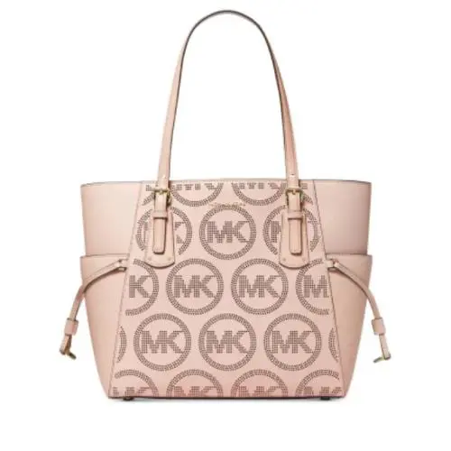 Kors Voyager East West Leather Pink Tote Purse X2609