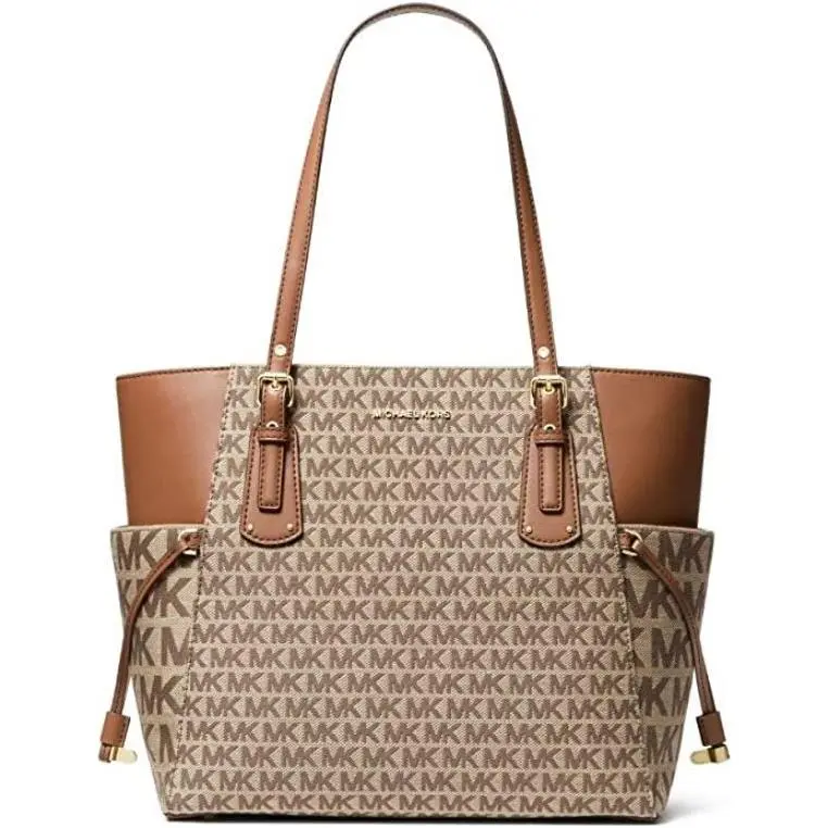 Michael Kors Voyager East/west Tote Beige/ebony One Size 30T2GV6T4I-015