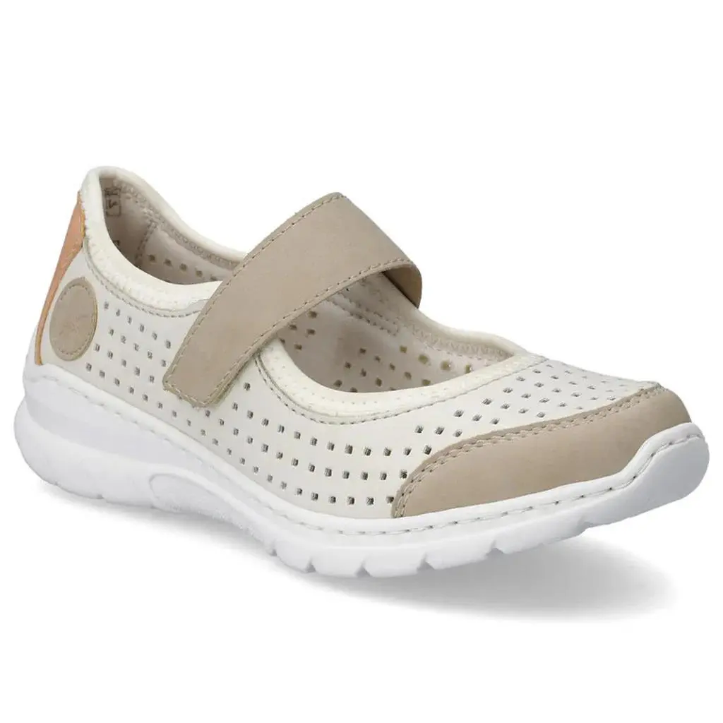 Rieker shoes - L32B5 Nikita Mary Jane Flats - Ginger/Offwhite/Aprikot/Reinwe 0