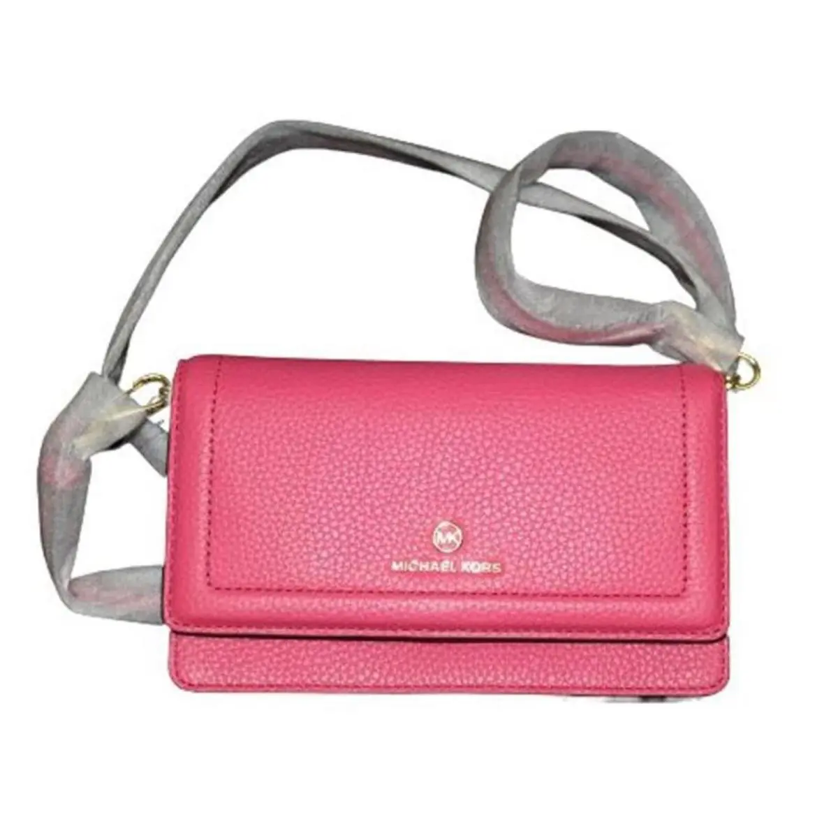 Michael Kors Jet Set Small Logo Smartphone Convertible Crossbody Bag Hibiscus