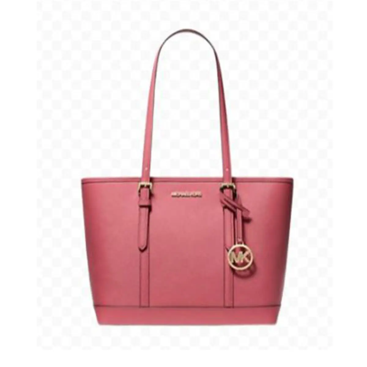 Michael Kors Jet Set Travel Saffiano Leather Small Top Zip Shoulder Tote - 35S0G