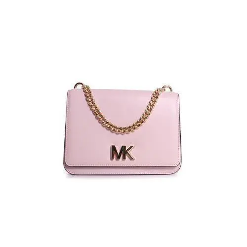 Kors Mott Leather Large Chain Swag Shoulder Bag in Soft Pink 30T