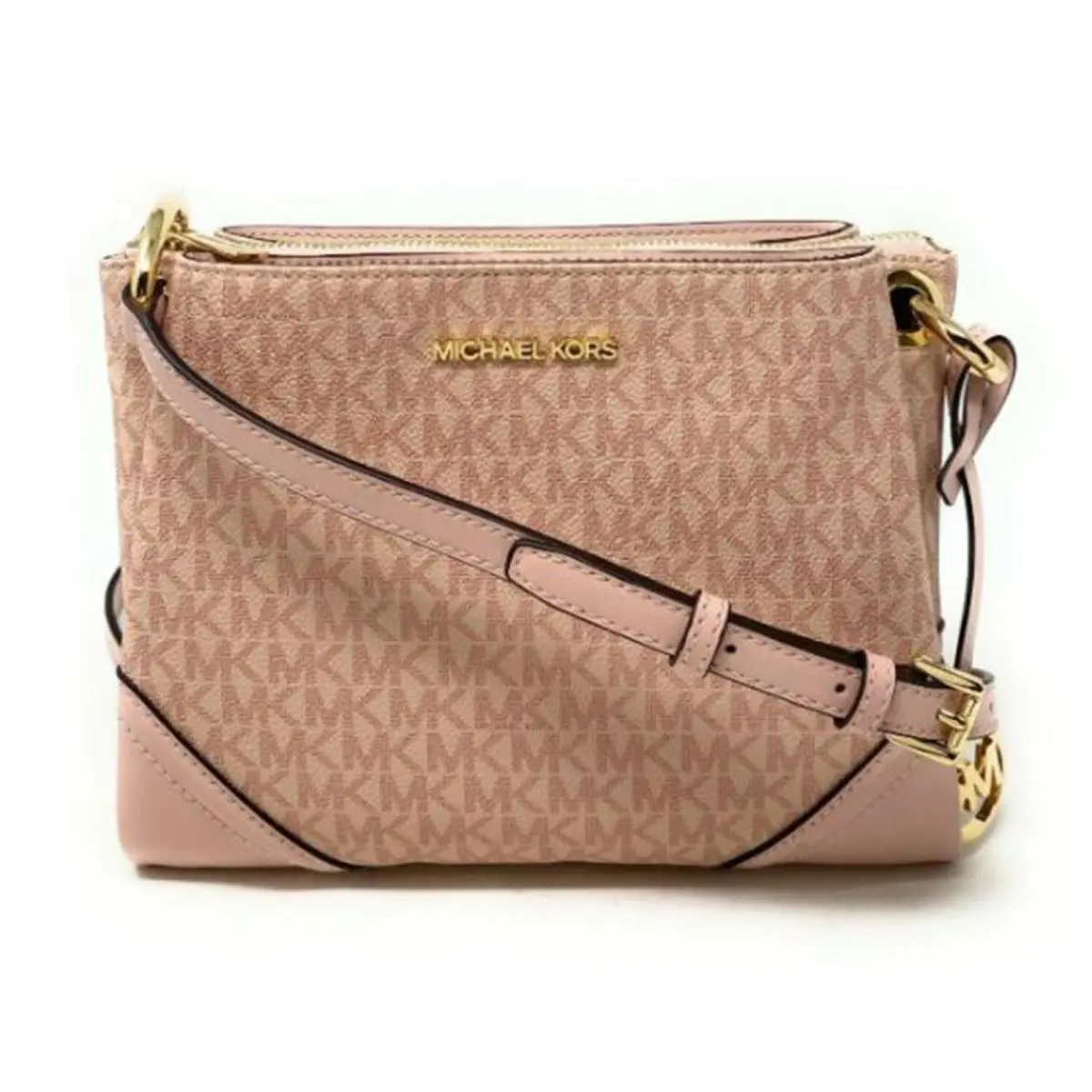 Michael Kors Nicole Triple Compartment Crossbody Pvc Ballet 35H9GNIC9B-857