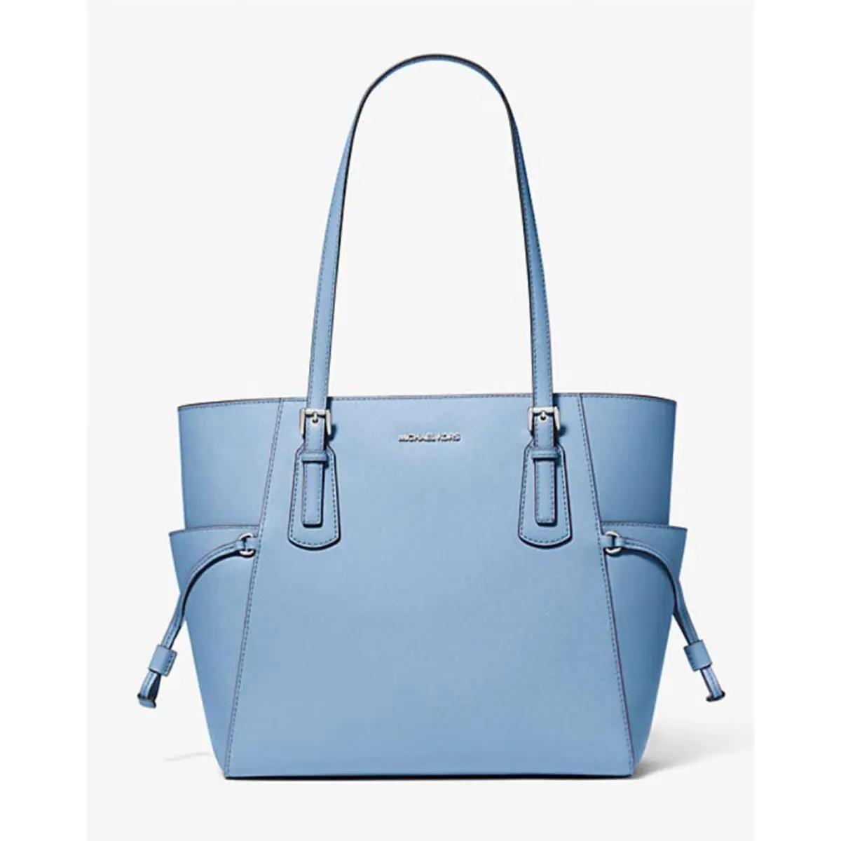 Michael Kors Voyager Large Saffiano Leather Tote Bag Light Sky 35S5SV6T7L-Sky