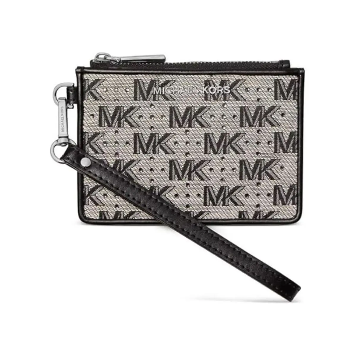 Michael Kors Jet Set Small Coin Purse Blk/lt Cream 34H3SJ6P1J-064