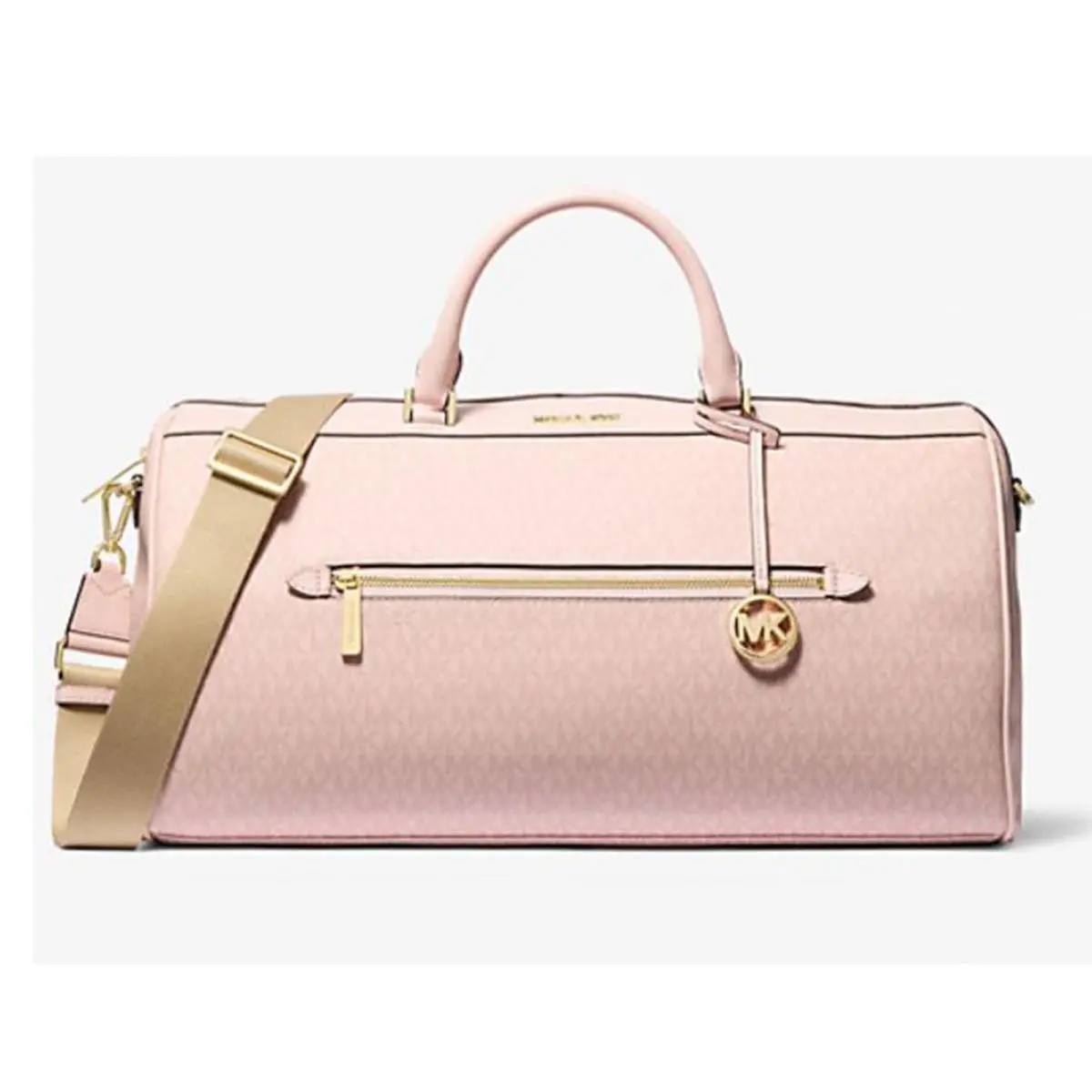 Michael Kors Extra Large Top Zip Duffle Bag Dark Powder Blush 35H1GTFD4B-424