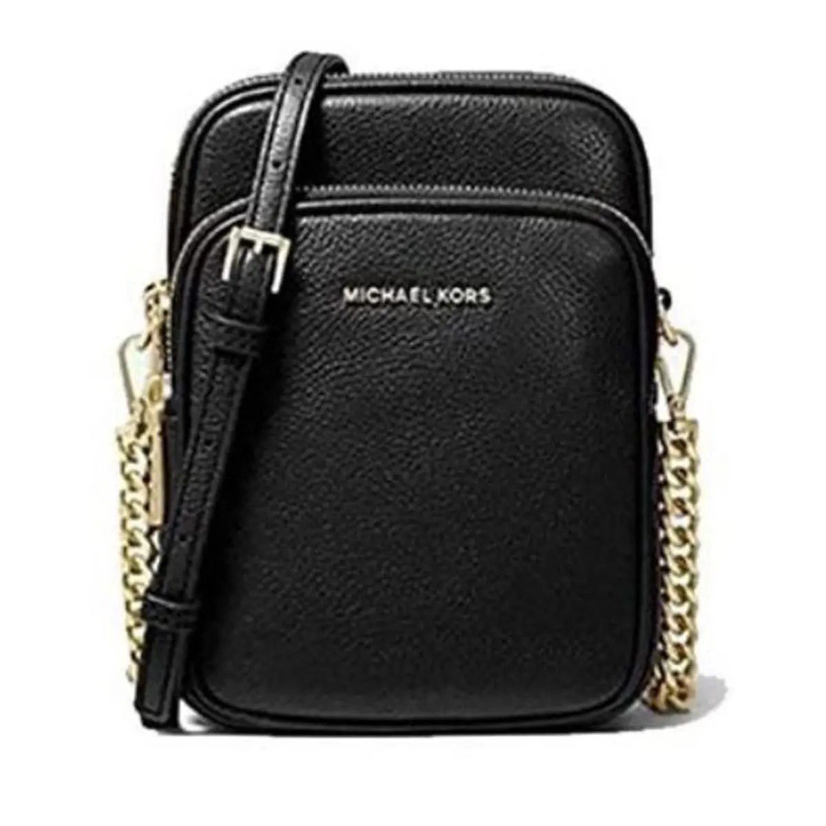 Michael Kors Jet Set Medium Pebbled Leather Crossbody Bag 32F9GJ6C8L-001 …