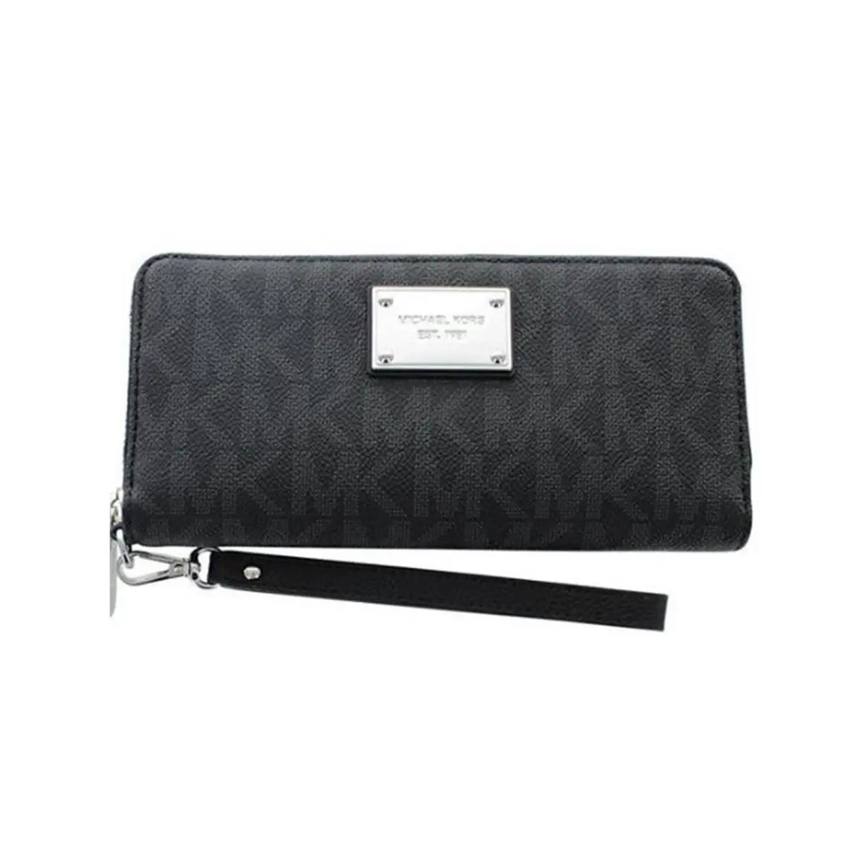 Michael Kors Jet Set Women`s Travel Continental Wristlet Black 32T5STTE9B-001