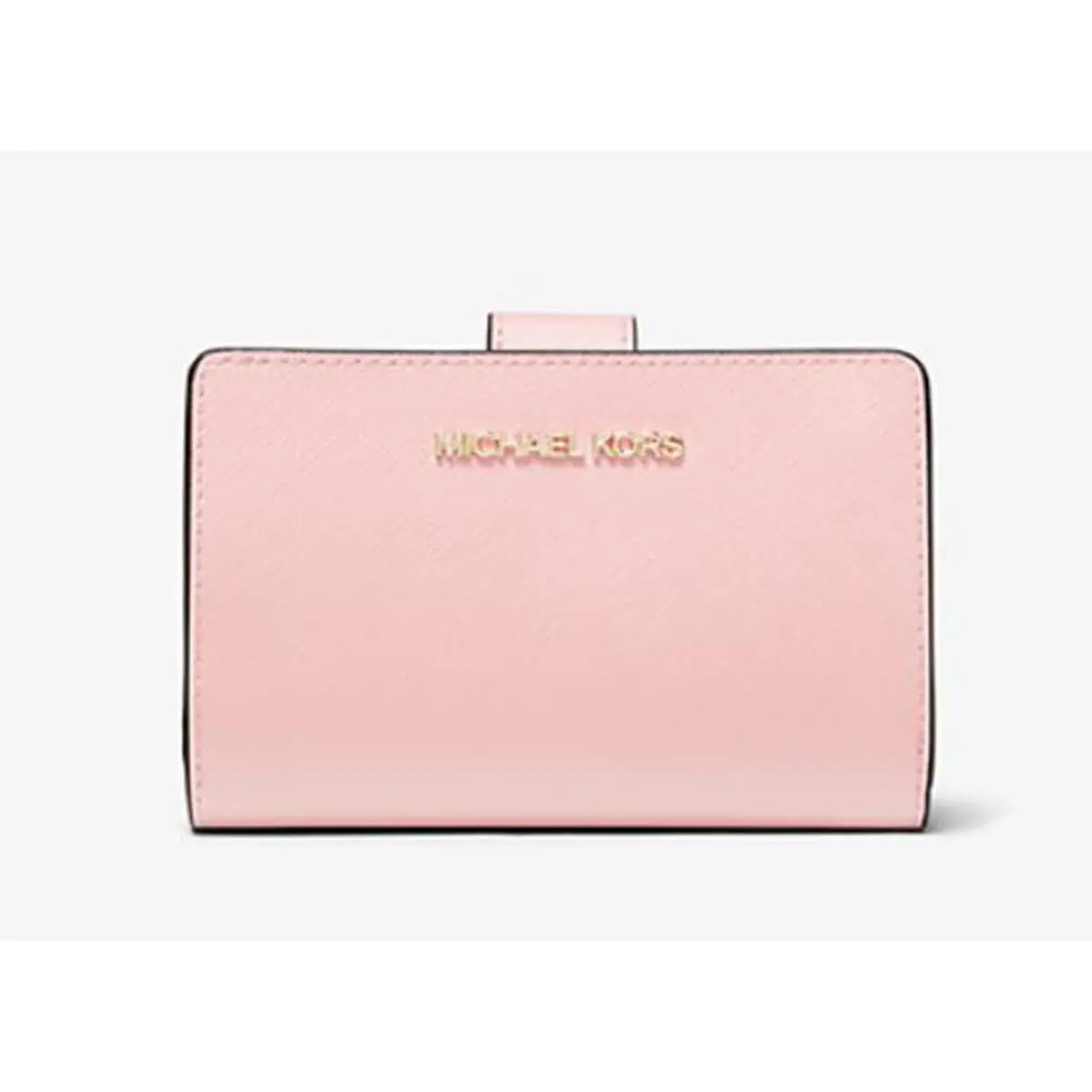 Michael Kors Medium Crossgrain Leather Wallet Powder Blush 35F7GTVF2L-424