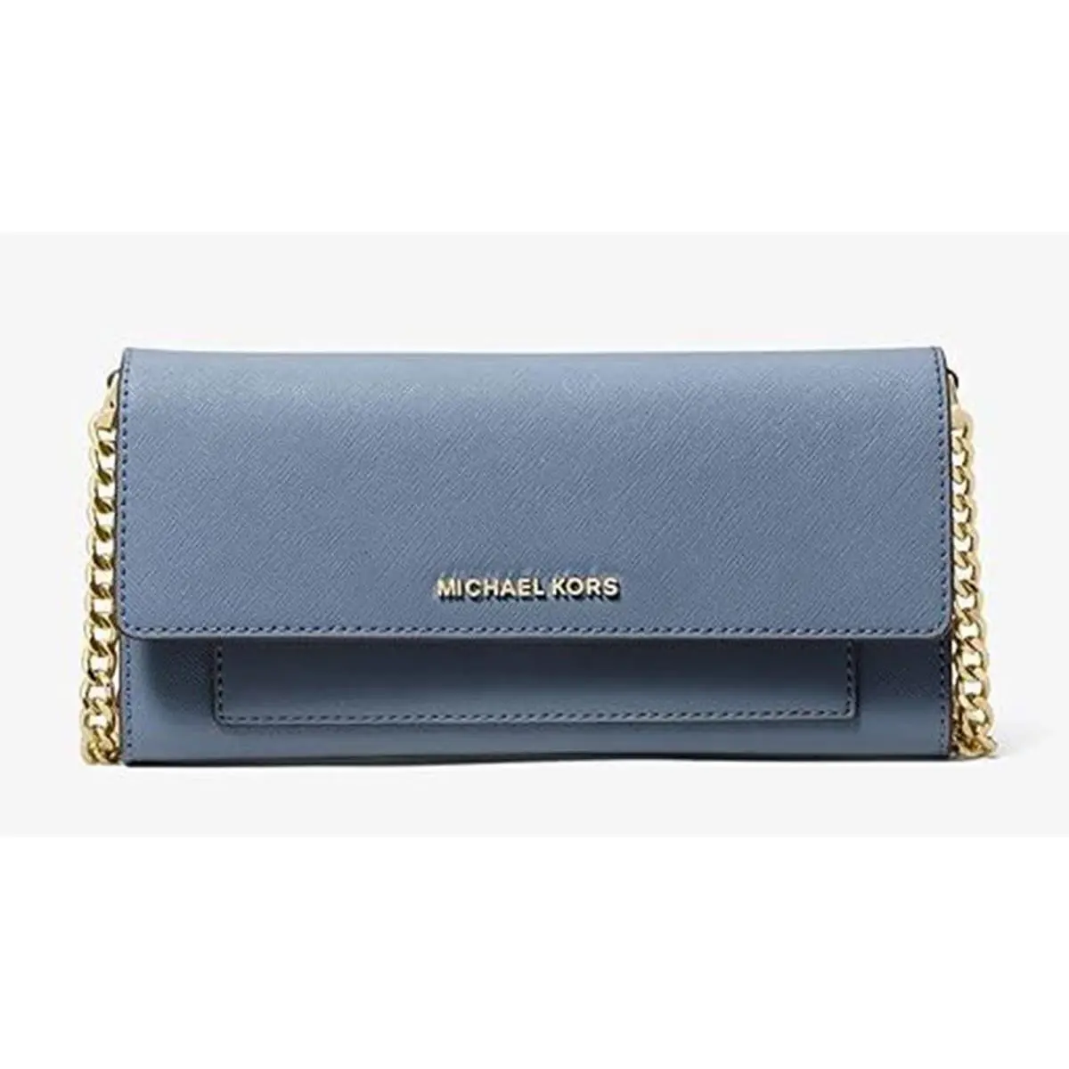 Michael Kors Small Saffiano Leather Convertible Crossbody Bag DK Chambray 38F1