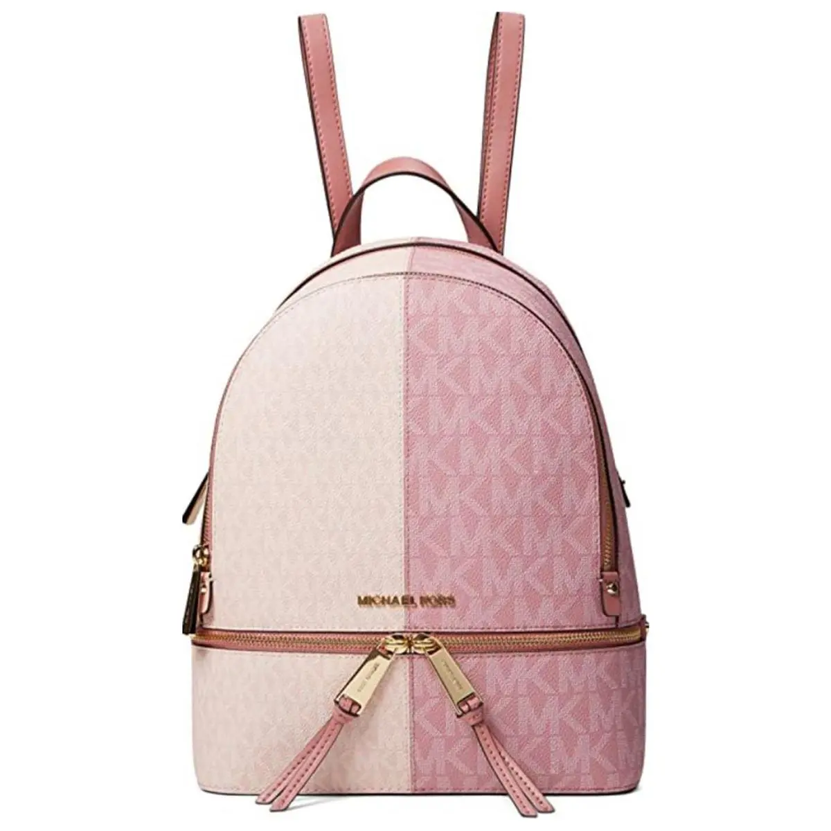 Michael Kors Rhea Zip Medium Backpack Smokey Rose Multi 2 One Size 30S2GEZB8B-99