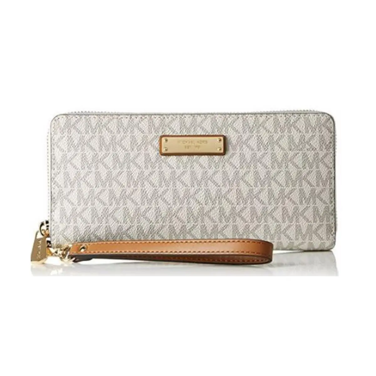 Michael Kors Jet Set Signature Travel Wristlet White 32S7GTTE9B-150