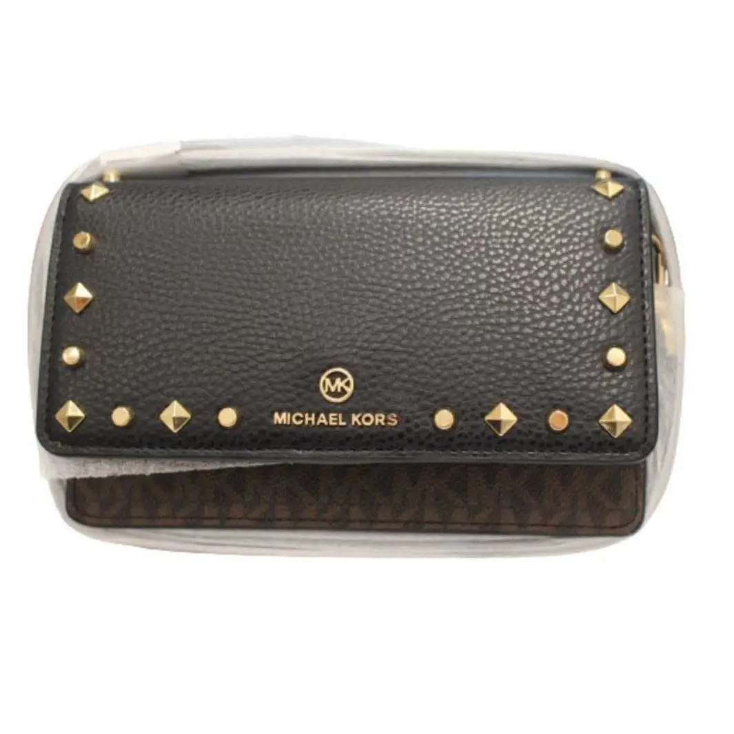 Michael Kors Small Phone Crossbody Brown Black 32H1GT9C5B-292