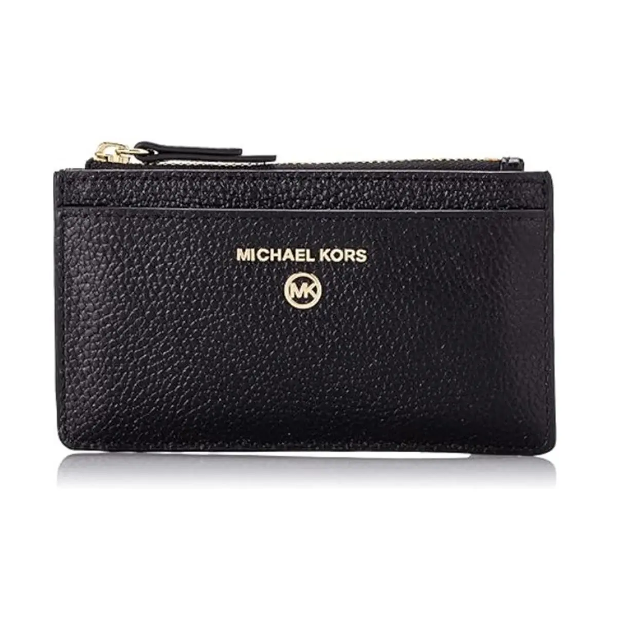 Michael Kors Small Pebbled Leather Card Case Black 32F0GT9D6L-001