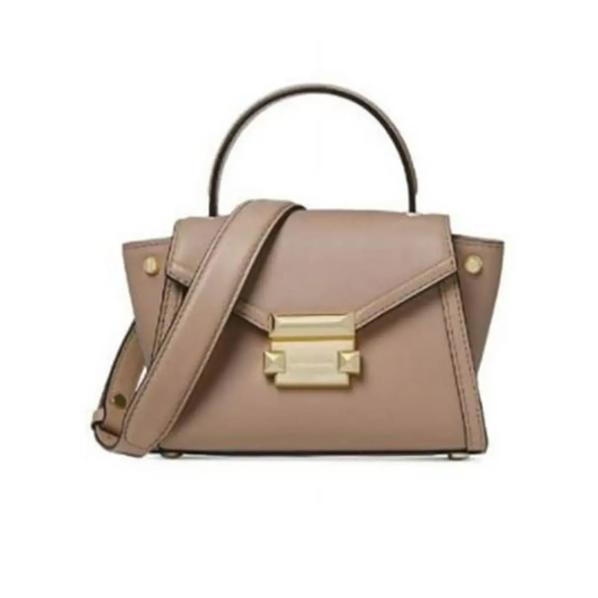Michael Kors Whitney Mini Messenger - Truffle 30T8TXIM1L-208 - Exterior: Mustard, Hardware: Gold