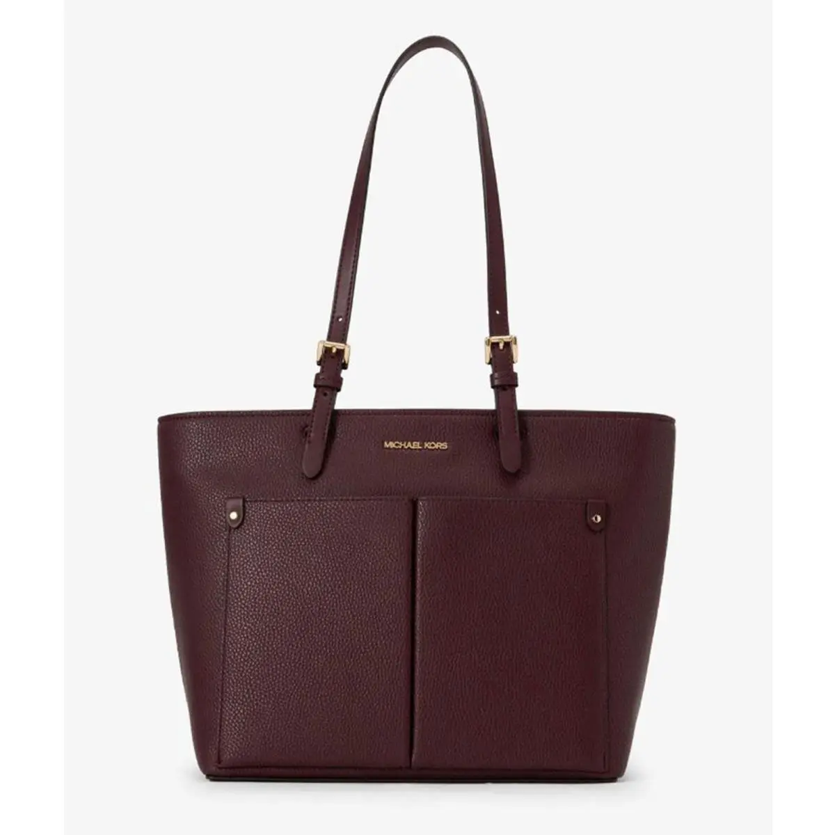Michael Kors Jet Sest Travel Medium Double Pocket Tote Oxblood 35F3GTVT8B-oxbl