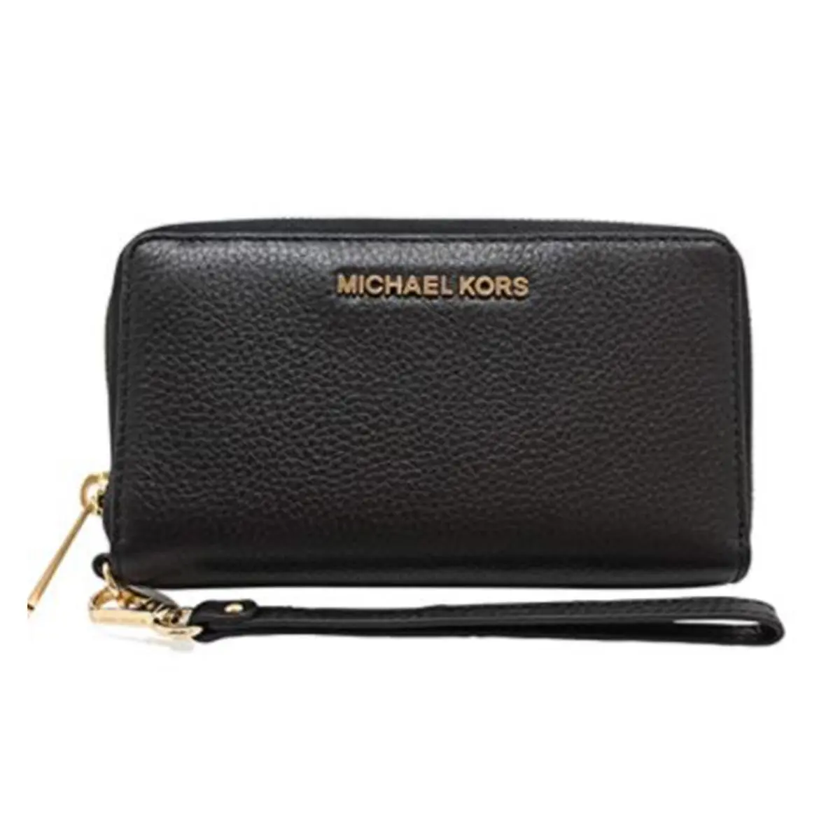 Michael Kors Jet Set Travel Large Flat Multifunction Phone Case Wristlet Pebble