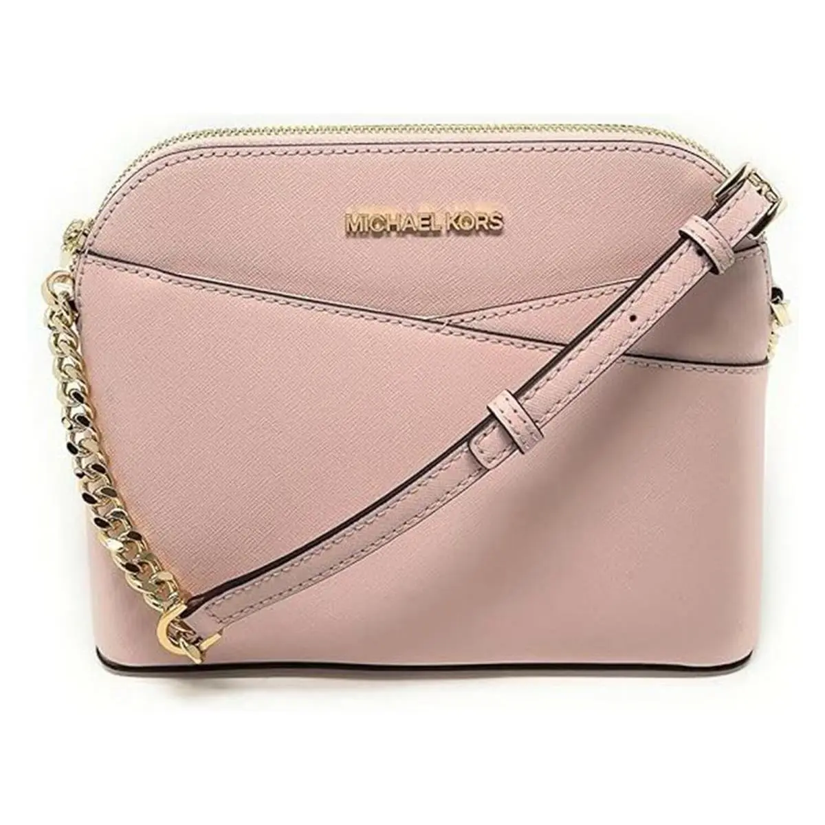 Michael Kors Jet Set Medium Crossbody Leather Handbag Powder Blush …