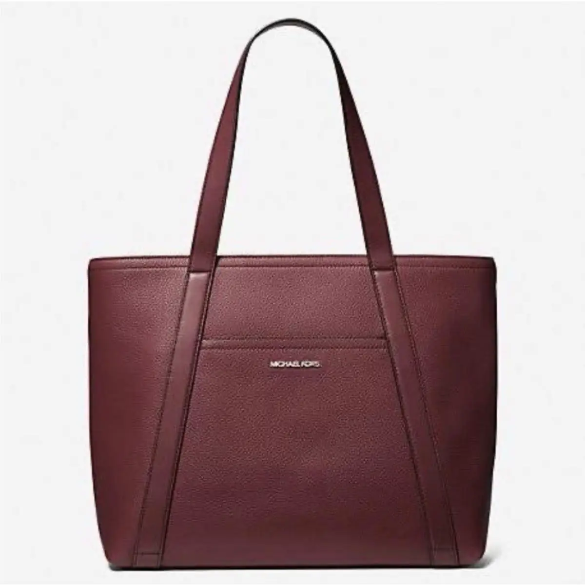 Michael Kors Cooper Leather Tote Bag Oxblood