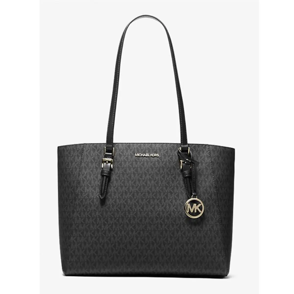 Michael Kors Charlotte Large 3-in-1 Signature Logo Tote Bag Black 35F3GCFT9T-0