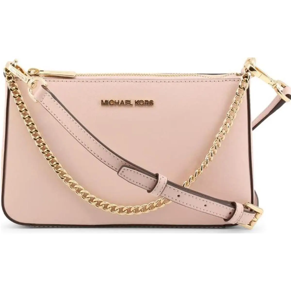 Michael Kors Jet Set Travel Medium Pouchette Crossbody Bag in Powder Blush 35S0G