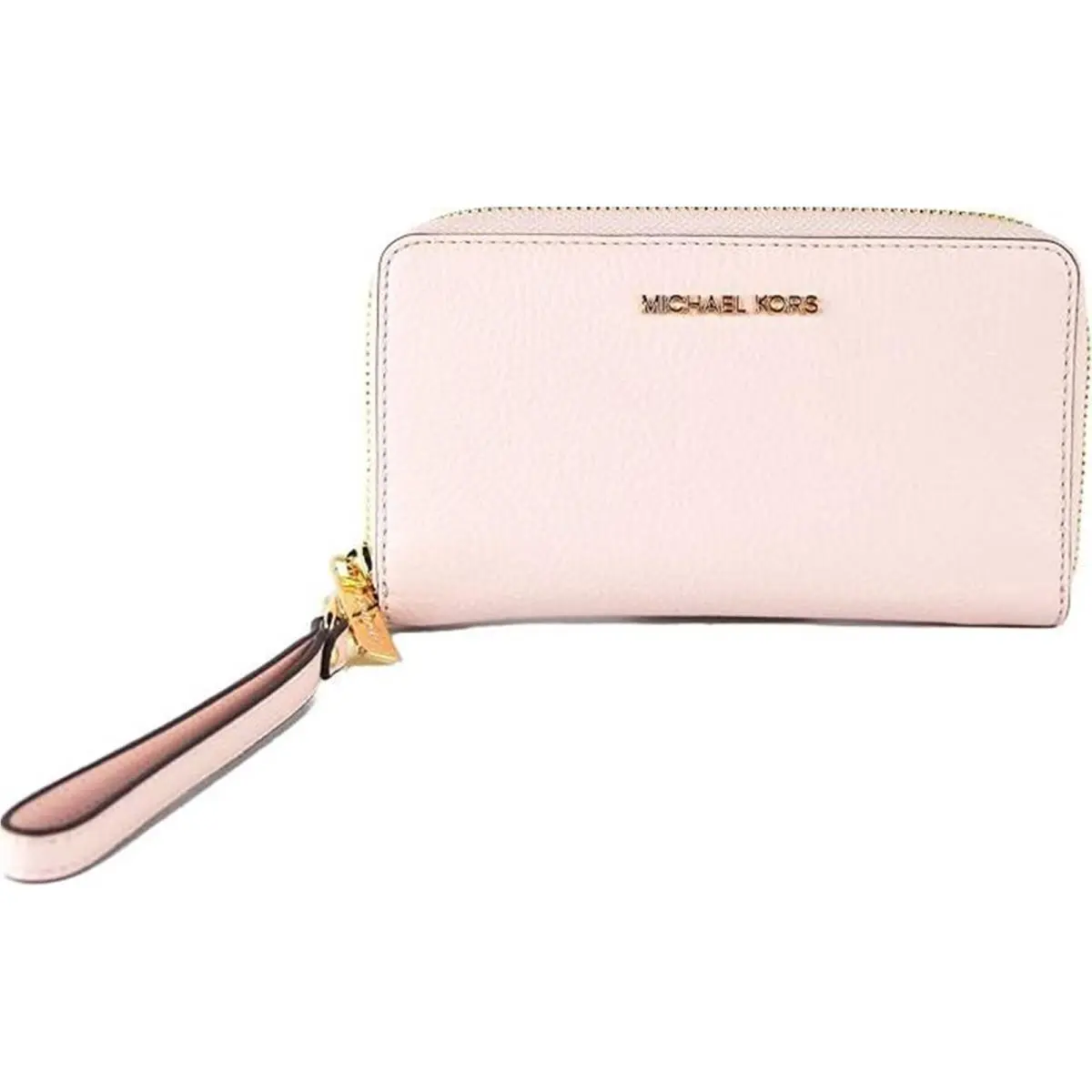 Michael Kors Jet Set Travel Large Flat Multifunction Phone Case Pebbled Leather