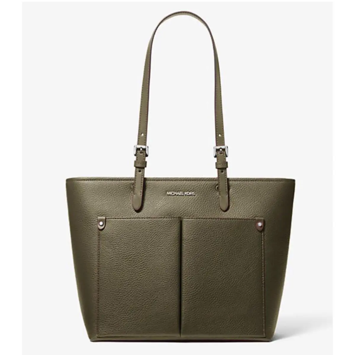 Michael Kors Jet Set Medium Pocket Tote Bag Olive 35H3STVT6B-Olive