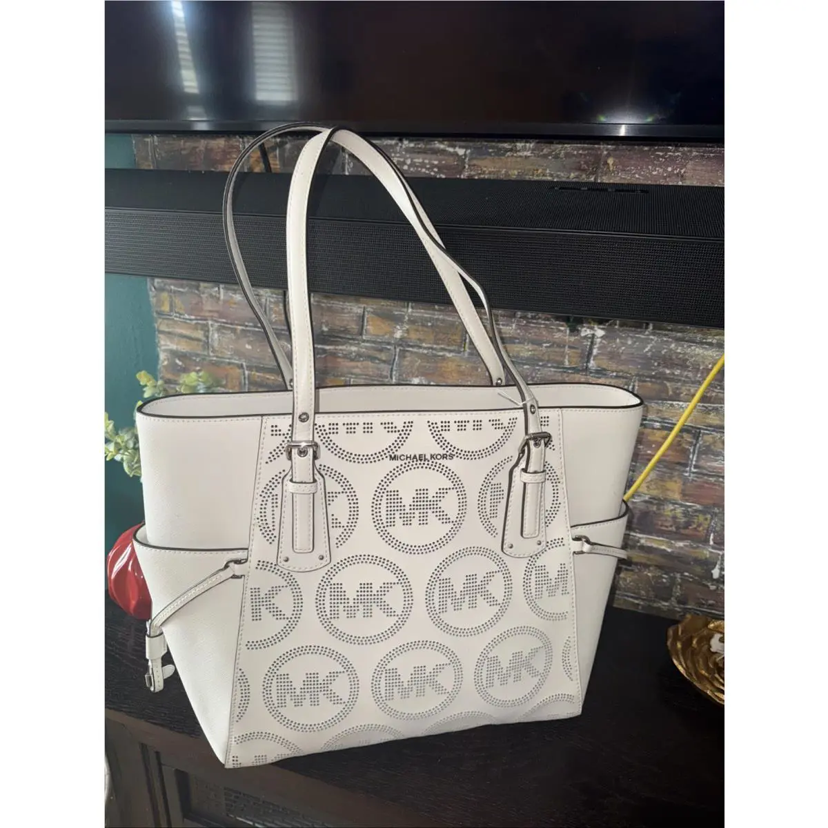 Michael Kors White Handbag