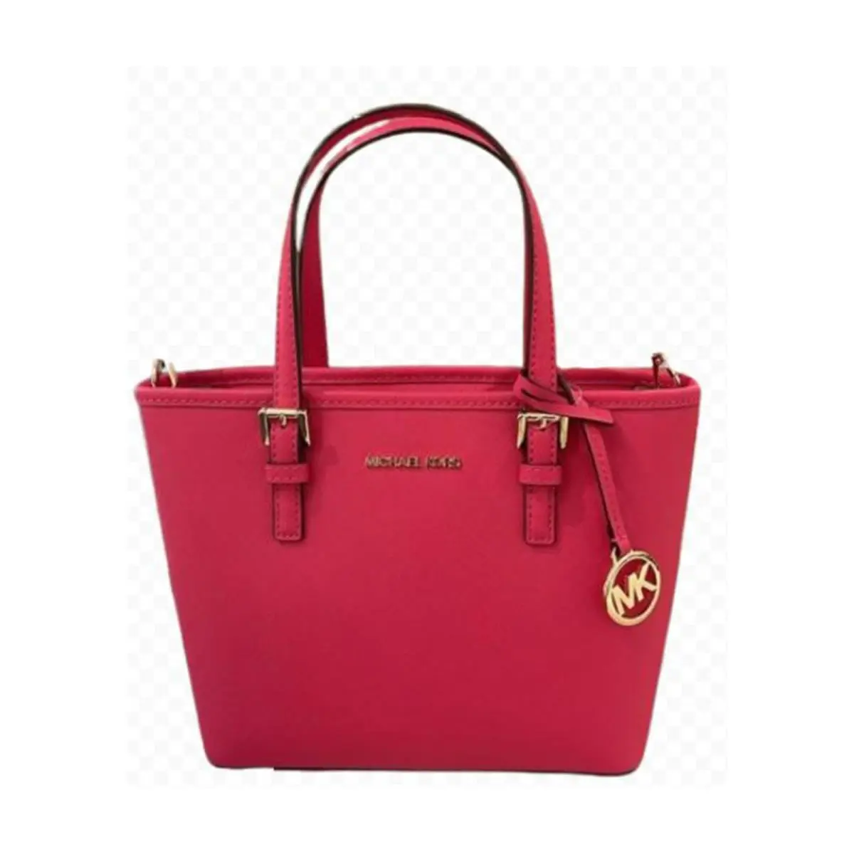 Michael Kors XS Carry All Jet Set Travel Womens Tote Electric Pink 35T9GTVT0L-E