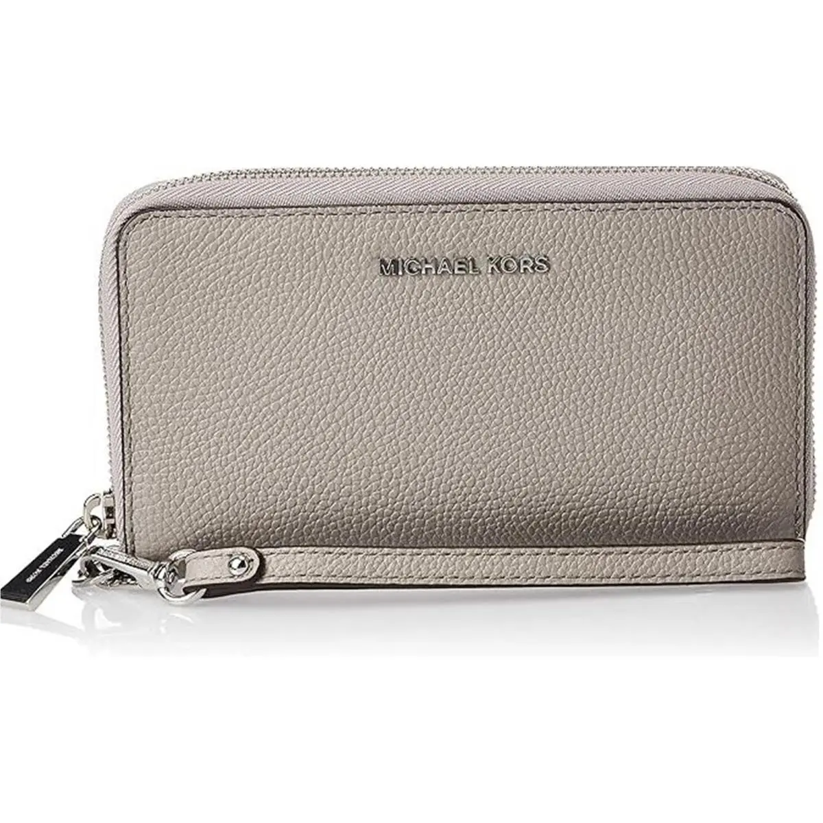 Kors Kors Studio Large Flat Phone Case Wristlet Pearl Gray 32F6S