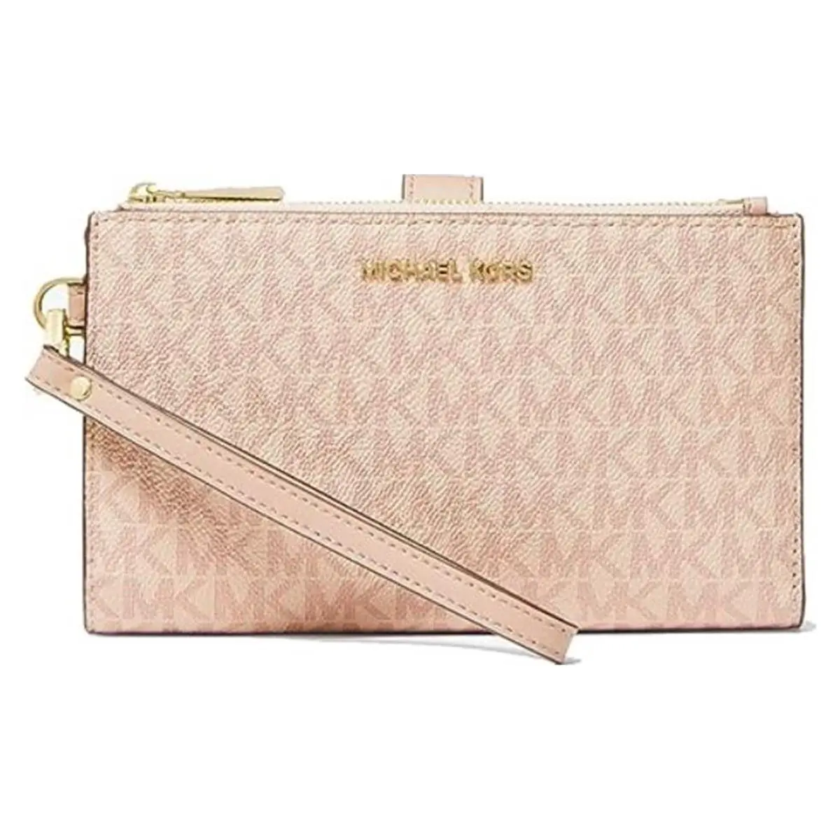 Jet Set Double Zip Wristlet One Size Ballet 32F1GJ6W4B-857 by Michael Kors