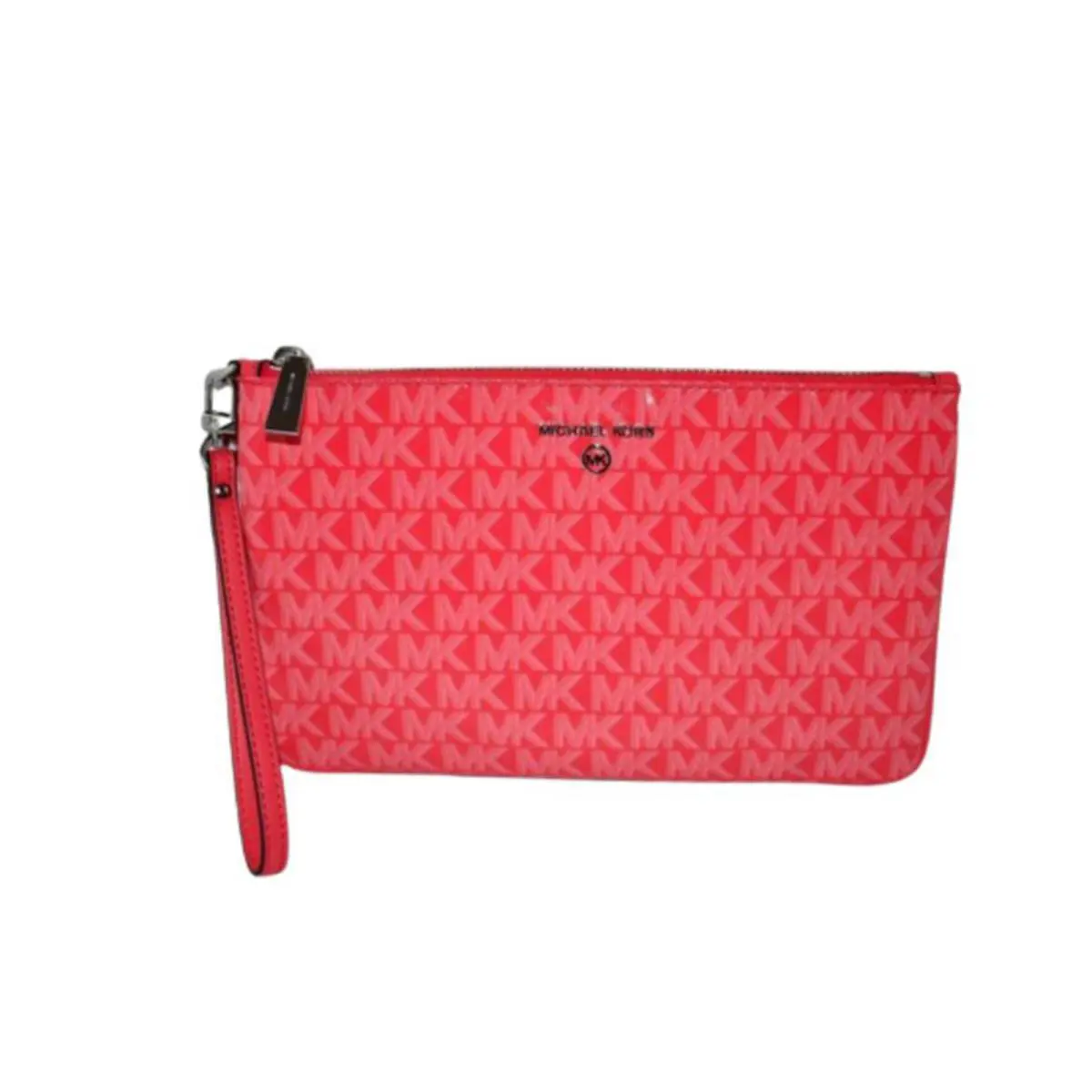 Michael Kors Jet Set Charm Large Top Zip Wristlet Geranium One Size 32S3ST9W3V-6 - Exterior: Geranium