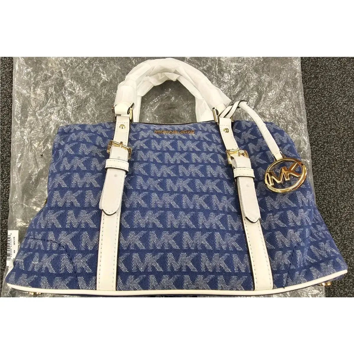 Michael Kors Ginger Lg Duffle Satchel with Jet Set Travel MD Bifld ZP CN Wallet