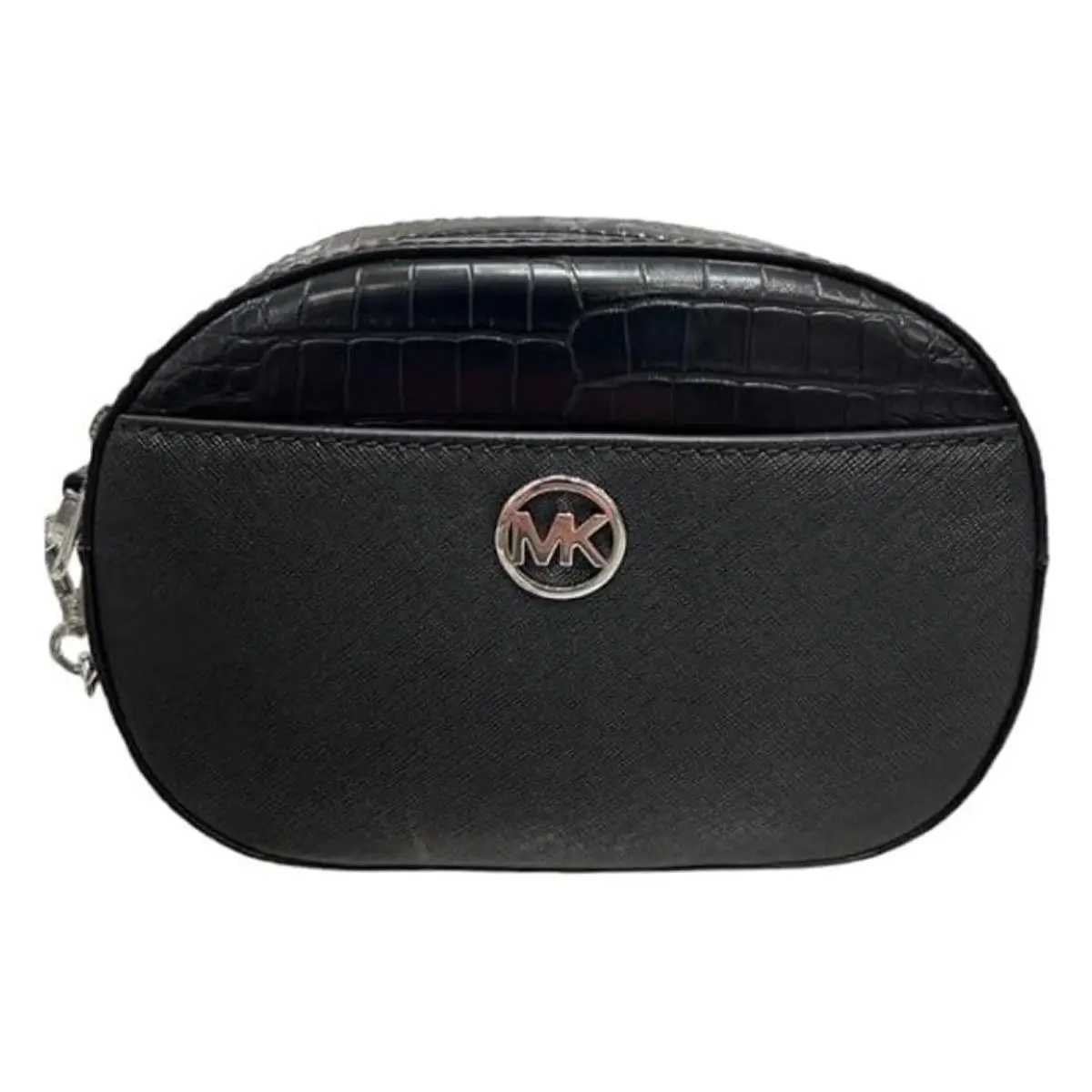 Michael Kors Jet Set Glam Small Oval Crossbody Bag Black 35H3S8GC1L-001