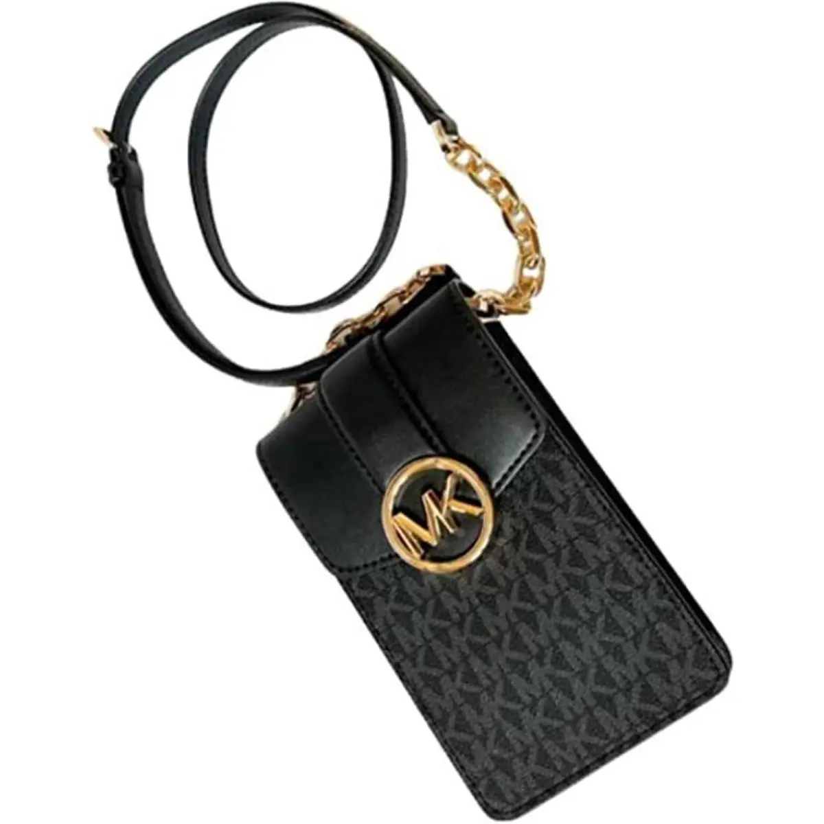 Michael Kors Carmen Small Logo Smartphone Crossbody Bag Black. 35S2GNMC5B-001
