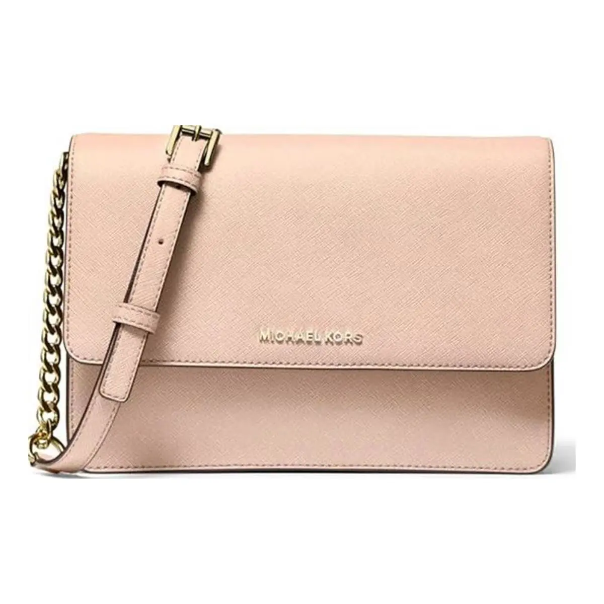 Michael Kors Daniela Large Saffiano Leather Crossbody Bag - Soft Pink 32S0GDDC3L