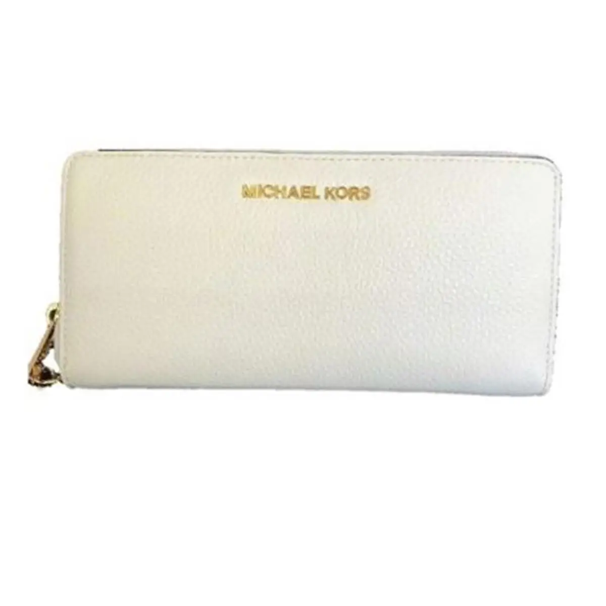 Michael Kors Jet Set Travel Large Travel Leather Continental Wallet Light Cream
