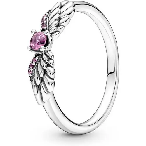 Sparkling Angel Wings Ring 198500C02-60 by Pandora